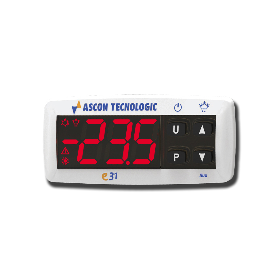 ASCON TECNOLOGIC DIGITAL CONTROLLER E31 230V TEMPERATURE CONTROL FRIDGE NTC 