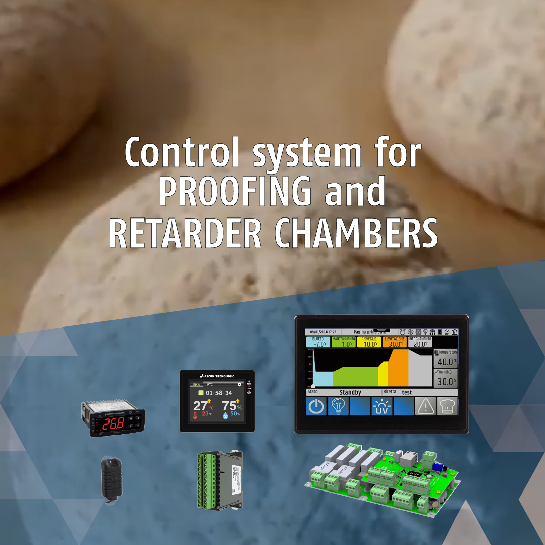 Control systems for proofing and retarder chambers from Ascon Tecnologic